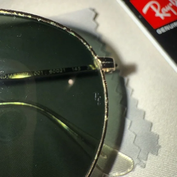 Ray ban round metal gold green ray-ban - Picture 6 of 8